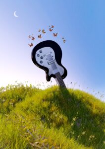3d,Rendering,Good,Guitar,That,Is,Rarely,Used,For,Performances